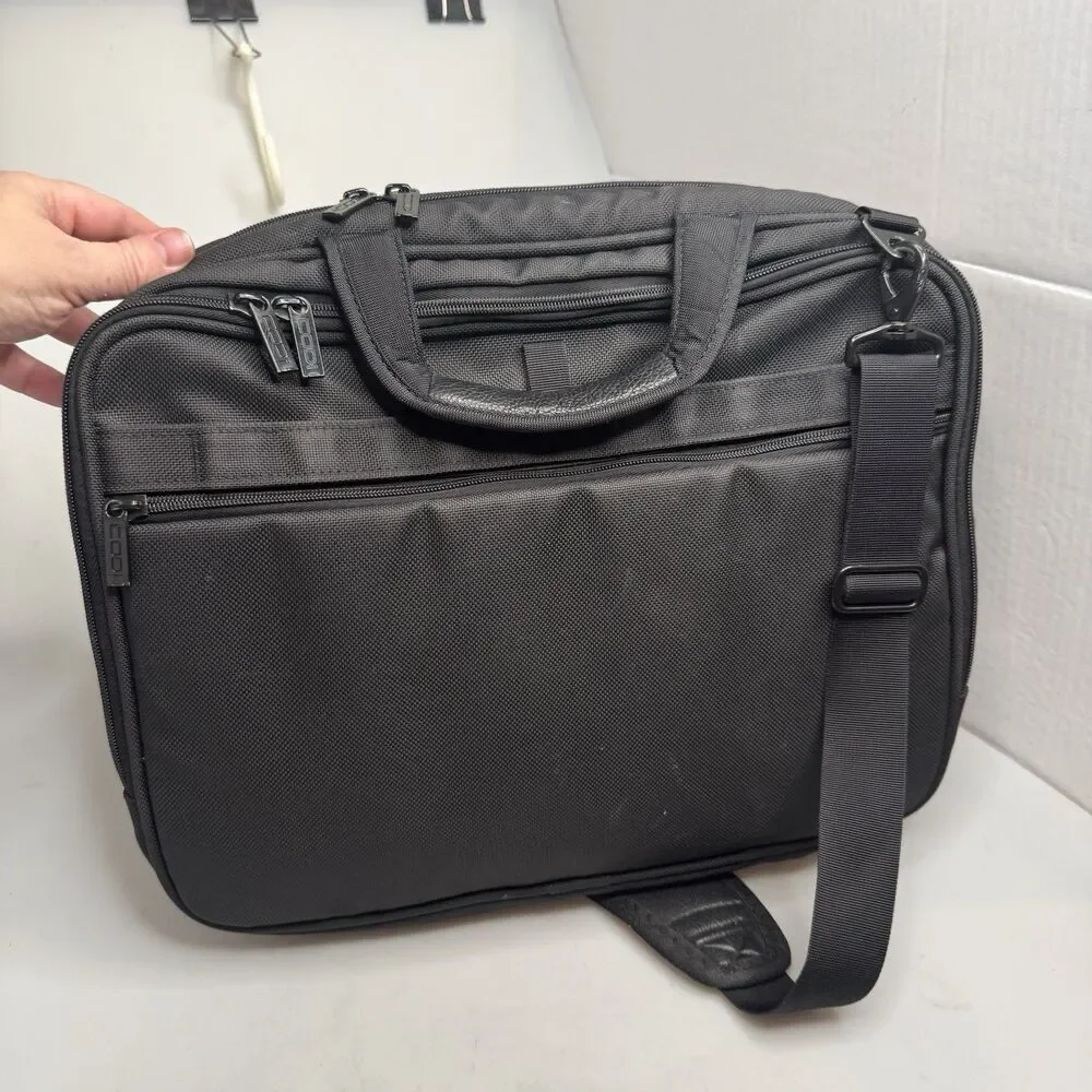 CODi Professional Laptop Messenger Bag Black Business Shoulder Crossbody 15